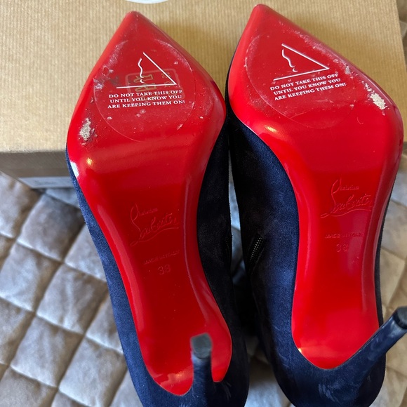 Christian Louboutin Suede Boots Size 38 - Picture 3 of 7